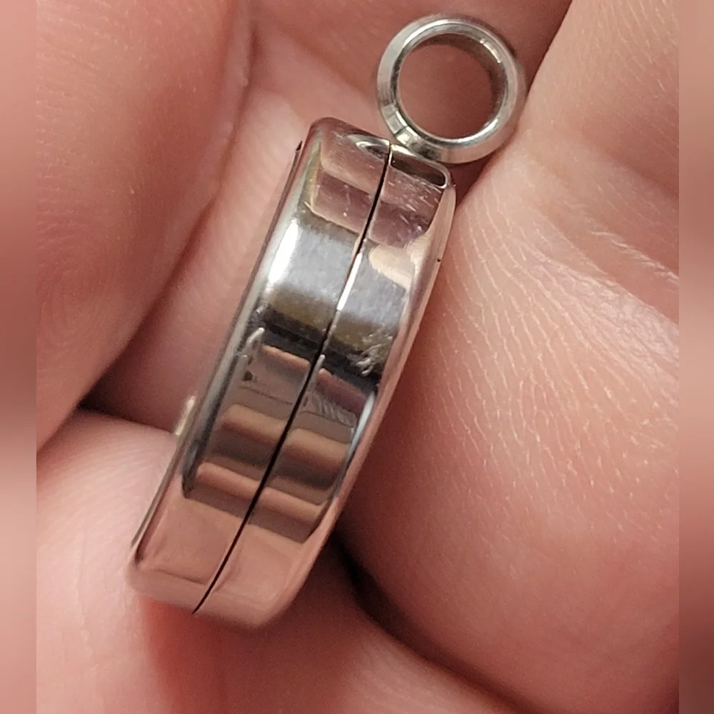 🌈 Floating Ethiopian Fire Opal Rough Polished Gemstones 1" Pendant Jewelry - Picture 2 of 3